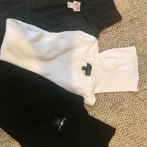 Ribbed Turtle Neck Sweaters set of three sold